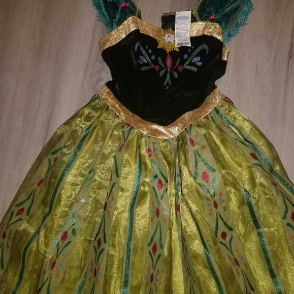 Disney frozen anna dress costume size s/p 4-6×